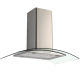 Defy 900mm Stainless Steel Island Curved Glass Extractor - DCH323
