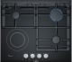 Bosch 600mm Black 4 Burner Ceramic Gas/Electric Hob - PRY6A6B70