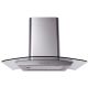 Univa 60cm Curved Glass Chimney Cookerhood - U600SCG
