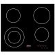Univa 60cm 4 Plate Ceran Touch Control Hob - U156TCD