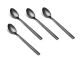 Salton Black Set of 4 Teaspoons - SBLT4