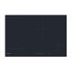 Rosieres 77cm Black Left Flexi Zone + 2 Induction Hob - RIES844SC