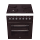 Univa 60cm Black Undercounter Oven & Solid Hob - U336B-1