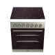 Univa 60cm Brushed Metallic Oven and Ceran Hob - U336CM-1