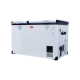 SnoMaster 66L Dual Compartment Portable Fridge/Freezer AC/DC - Stainless Steel -SMDZ-EX67D